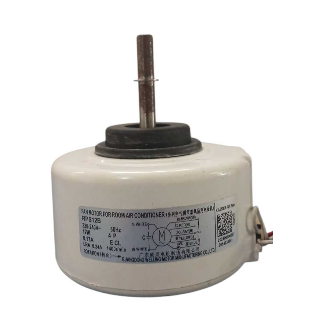 Motor Ventilador da Evaporadora Midea Cassete/Duto 9/12000 Btus RPS12B MDV-D22Q1/VN1-D ORIGINAL