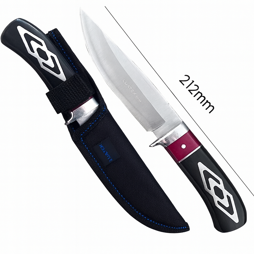 Imagem Faca Para Churrasco Profissional Luxo Super Afiada Bainha