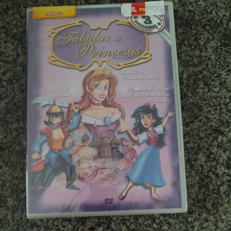 dvd fábulas de princesa lacrado .