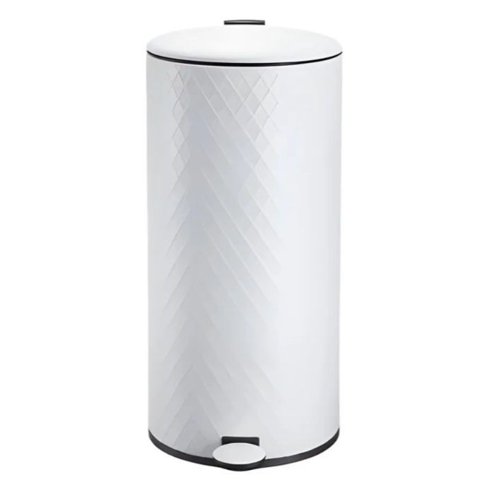 Lixeira Com Pedal Grande Inox 30l Para Cozinha Craft Fecha Suave em Oferta na Shopee