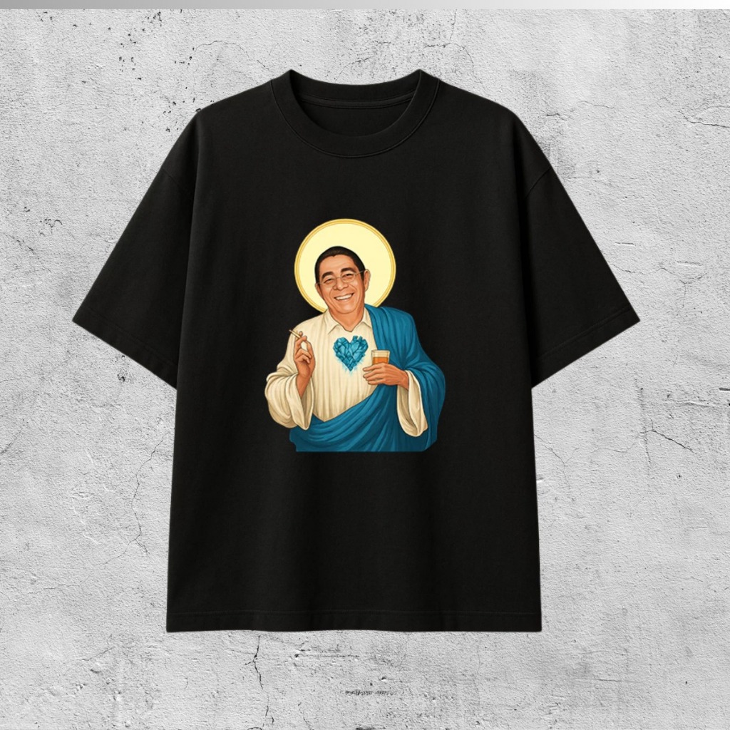 Camiseta Camisa Oversized estampada Santo Zeca 100% Algodão Lançamento Envio Imediato