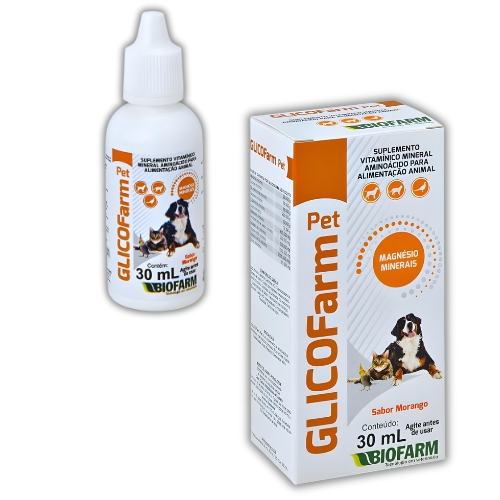 Biofarm Glicofarm Pet – Suplemento Veterinário Para Revitalizar Cães e Gatos com Baixa Energia 30mL em Oferta na Shopee