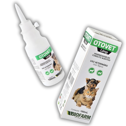 Solução Auricular Pet Otovet Limp Biofarm 100mL – Higiene e Conforto Para Cães e Gatos em Oferta na Shopee