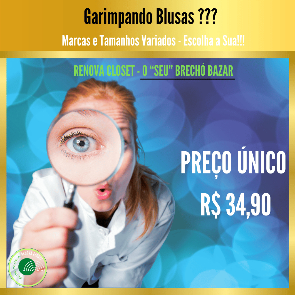 Blusas Camisetas Camisas Bazar Brecho Bazar Preço Único R$34,90 em Ótimo Estado de Conservação