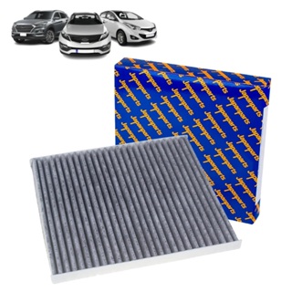 Filtro Cabine C/ Carvão Ativado Hyundai Hb20 Ix35 Tucson Veloster/ Kia Carens Cerato Sorento Sportage/ Jac T40 T5 T50 em Oferta na Shopee