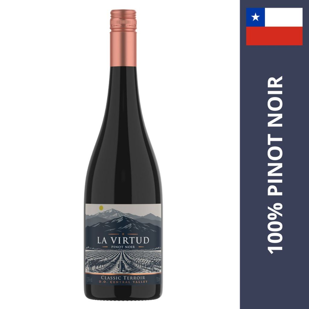 VINHO CHILENO TINTO LA VIRTUD CLASSIC TERROIR PINOT NOIR 2024