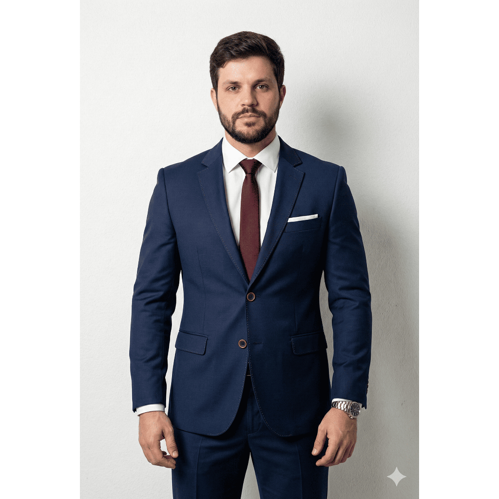 Terno Masculino Slim Poliviscose Premium | Corte Italiano