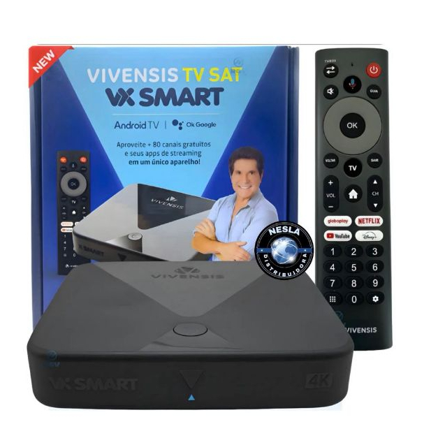 RECEPTOR DE TV VX SMART VIVENSIS 4K ULTRA SAT HD TV PARABÓLICA DIGITAL