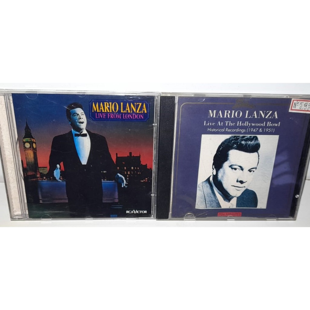 2 Cd´s - Mario Lanza - Rca Victor - Em Muito Bom Estado