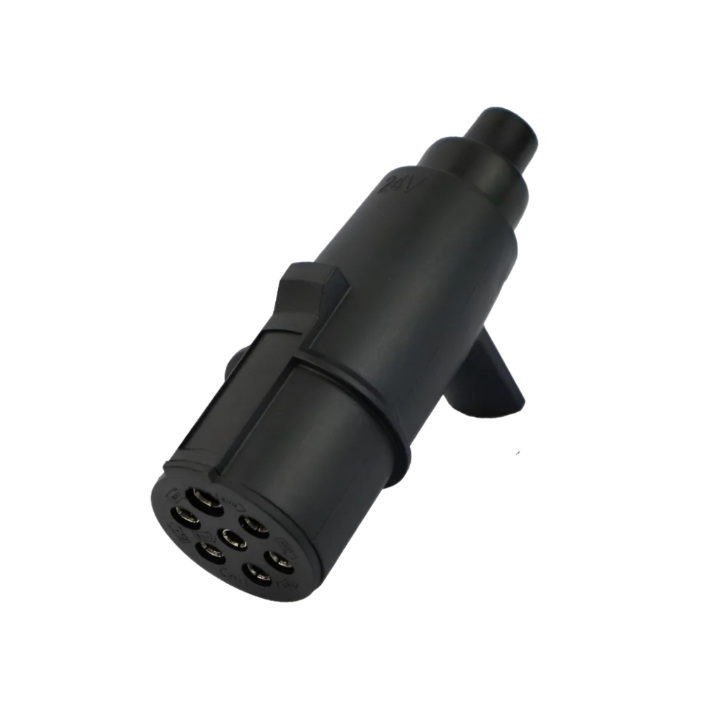 Tomada Macho 7 Polos Elétrica 24v Engate Carretinha