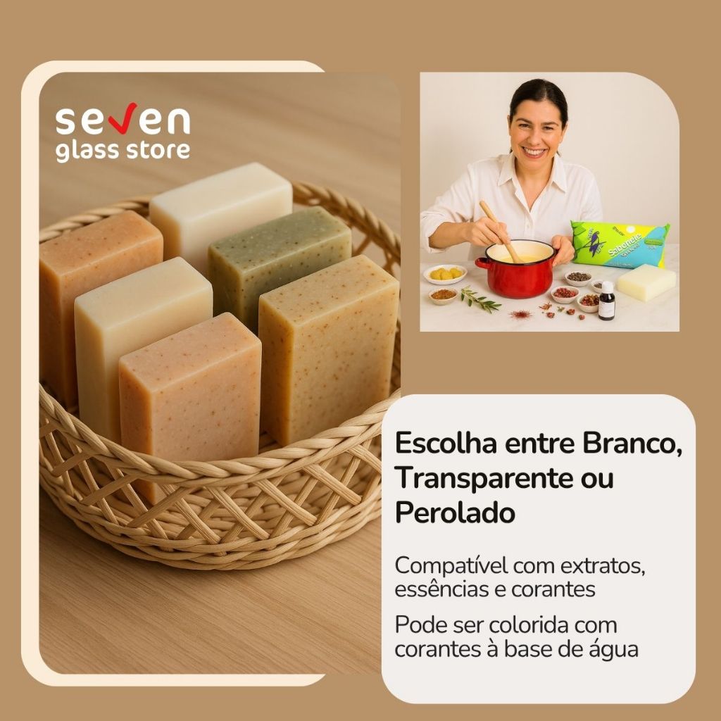 Base Glicerina Glicerinada Perolada Para Sabonete - Nossa Terra 1Kg · foto 2