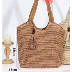 Bolsa Ombro Artesanal Moda Casual bolsa nova de praia férias à beira-mar feminina