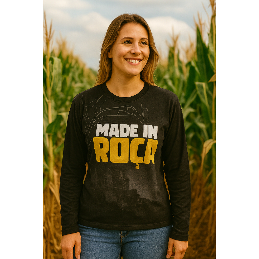 Camiseta de Proteção Solar UV 50 Agro Rural – Agro raiz Colheita/trator colheita