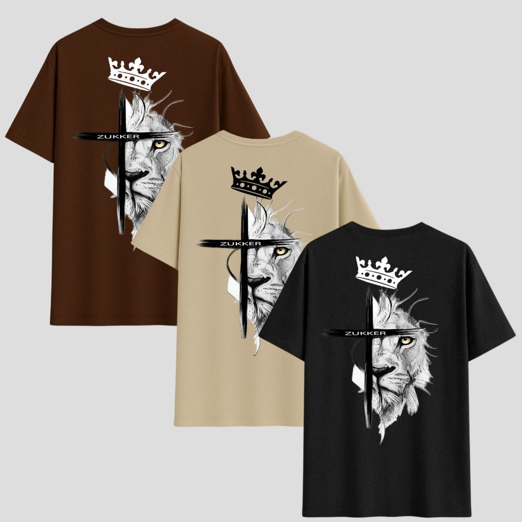 Kit 3 Camisa Camisetas Masculina Gola Redonda Blusa Fio 30. 100% Algodão Estampa Religiosa Oferta em Oferta na Shopee