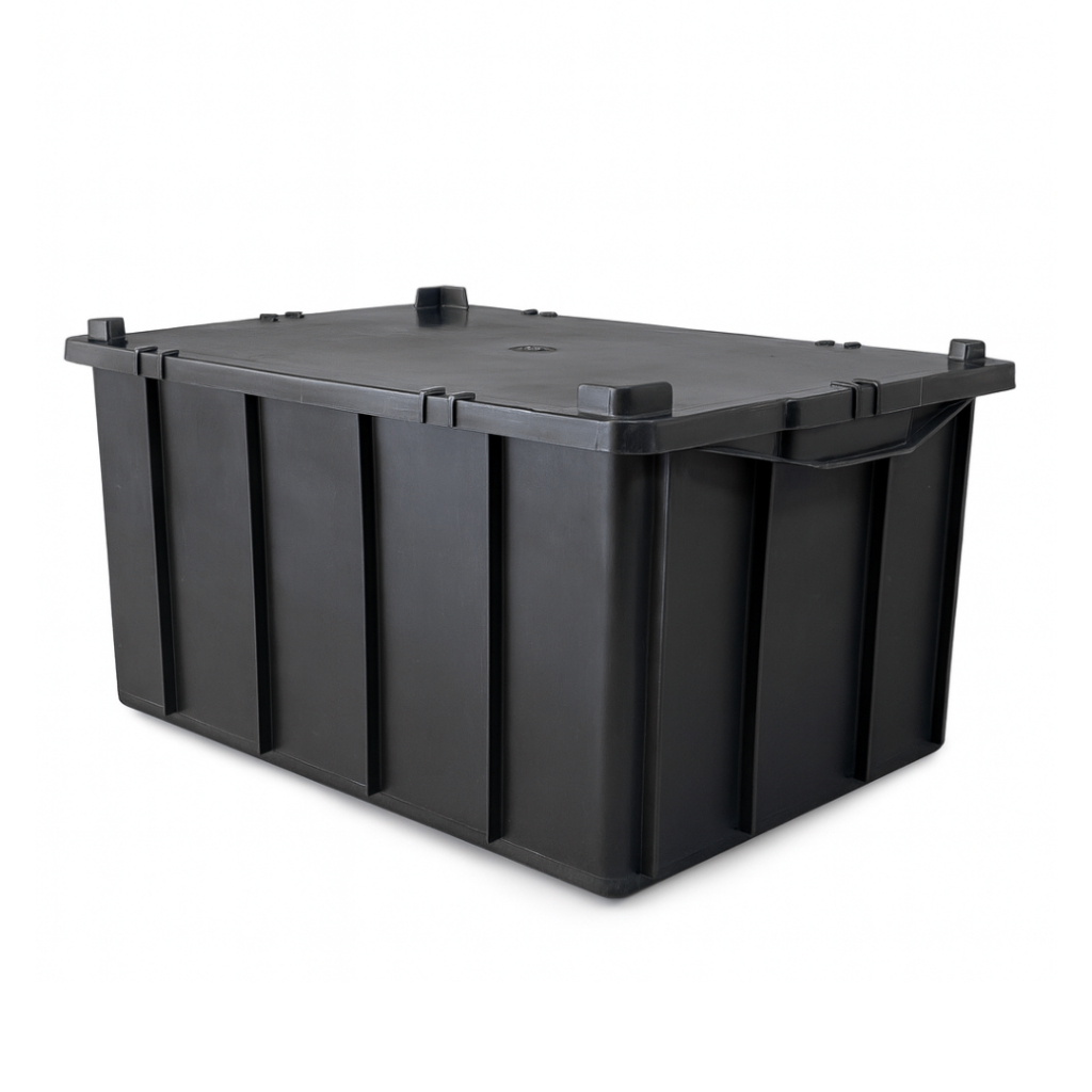 Caixa Organizadora 60Litros Cesta Armazenamento Estoques Transportes Container