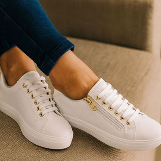 Tênis Feminino sapatênis Casual Elegante Calçado Leve Confortável Ideal para Festas e Uso Diário