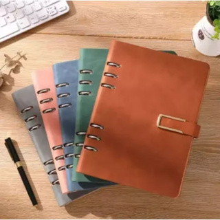 Kit com 2 Caderno Fichario PU A5 Elegante Capa Aveludada 119 Folhas Pautadas em Oferta na Shopee