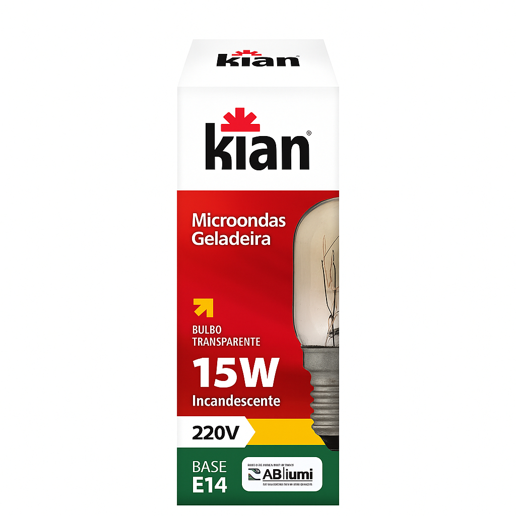 Lâmpada P/ Micro-ondas Geladeira E Forno Kian 15w 220v E14