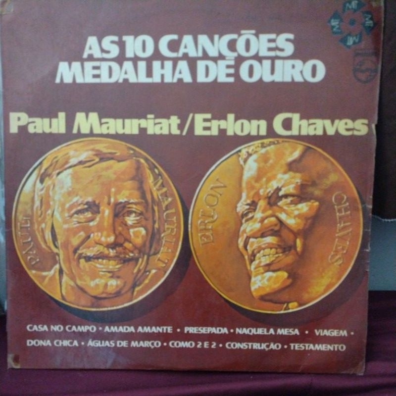 lp disco de vinil - Paul Mauriat - As 10 Canções Medalha de Ouro