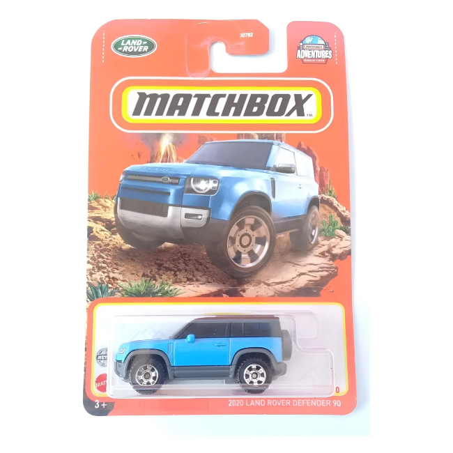 Miniatura Matchbox 2020 Land Rover Defender 90 69/100 2022 Azul