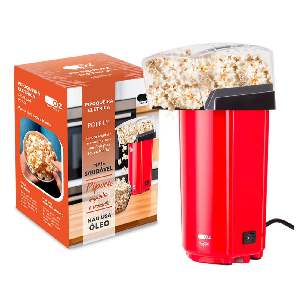 Pipoqueira Elétrica Ar Quente Máquina Fazer Pipoca Sem Óleo 110v/220v em Oferta na Shopee
