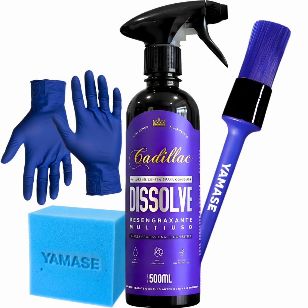 Kit Desengraxante Multiuso Dissolve Tira Graxa Oléo Cadillac 500ml em Oferta na Shopee