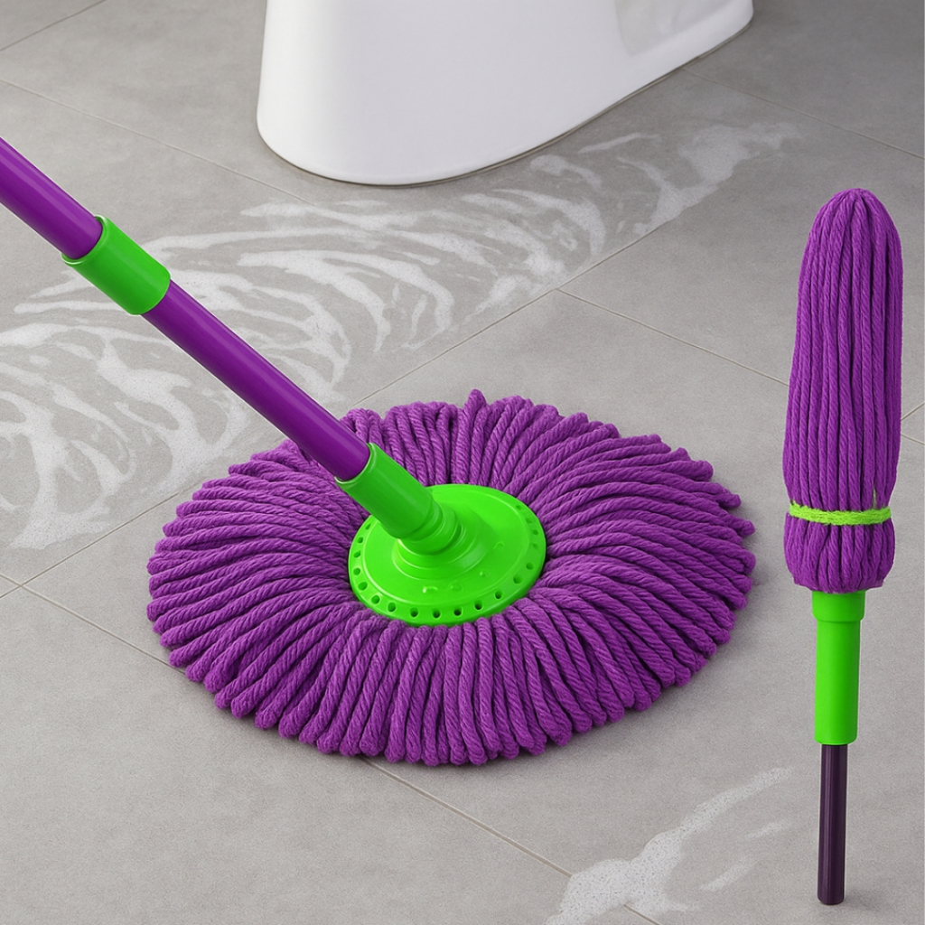 Esfregão Mop Giratório 360° com Auto Torção – Rodo de Limpeza em Microfibra em Oferta na Shopee