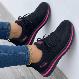 Tênis Feminino Esportivo Super Leve e Macio Ideal p/ Academia Corrida Caminhada Confortável 34 ao 39 em Oferta na Shopee