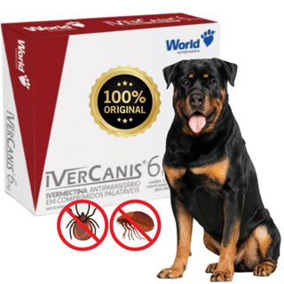 Remedio para carrapato, pulgas e sarna Ivercanis 3mg C/4 Comprimidos - World envio FULL em Oferta na Shopee