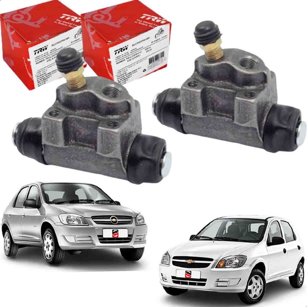 Par Cilindro Roda Burrinho de Freio Traseiro GM Celta 2002 a 2011 Prisma 2009 a 2013 em Oferta na Shopee