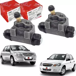 Par Cilindro Roda Burrinho de Freio Traseiro GM Celta 2002 a 2011 Prisma 2009 a 2013