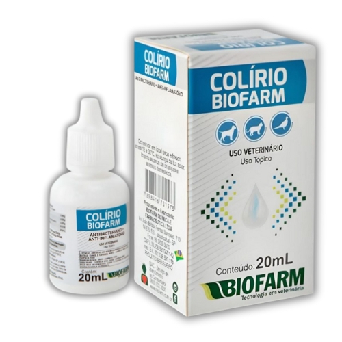 Biofarm Colírio Pet 20mL – Solução Segura Oftálmica Antibacteriana Para Uso Veterinário em Oferta na Shopee