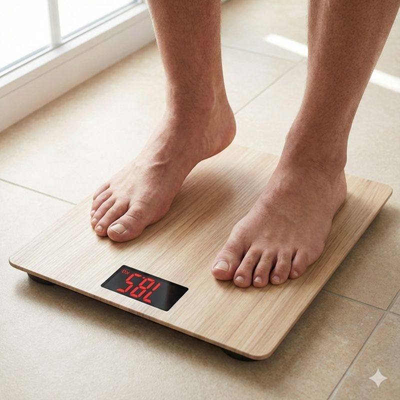 Balança Digital Quadrada 180kg Amadeirada-Importada-vida saudável-perder peso-regime-vida nova- Black Friday