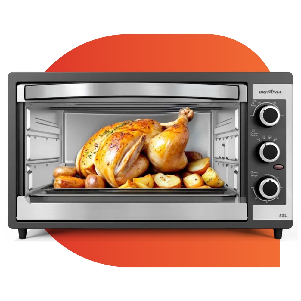 FORNO ELETRICO BRITANIA  52L BFE55P 220V em Oferta na Shopee