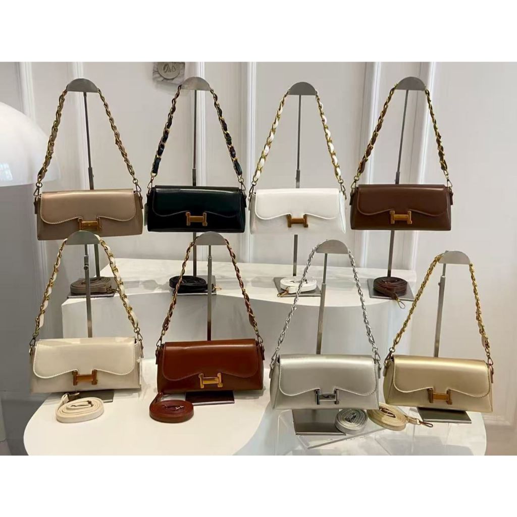 Bolsa Feminina Luxo com Corrente · Bolsa Ombro/Transversal · Couro Sintético Premium · Estilo Clássico em Oferta na Shopee