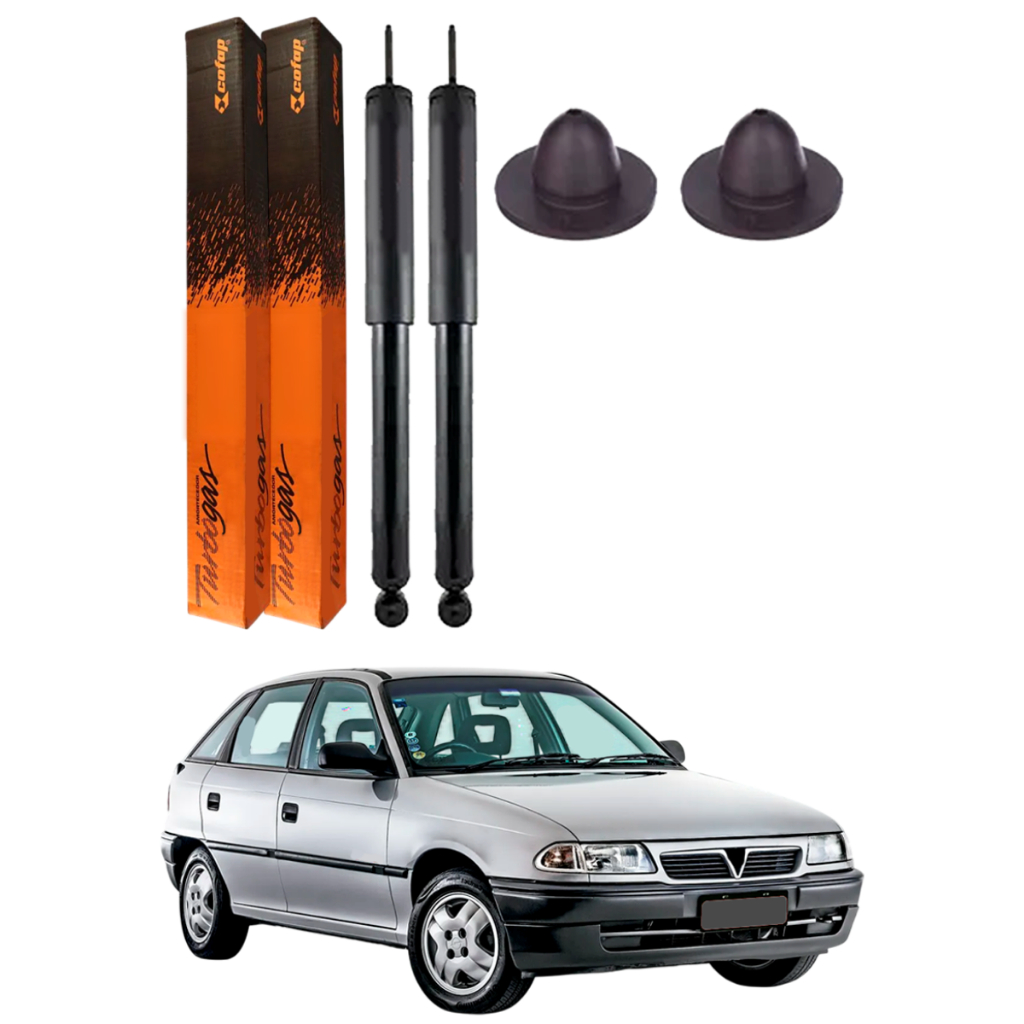 PAR AMORTECEDOR TRASEIRO ASTRA HATCH 94 A 96 ORIGINAL COFAP + KITS
