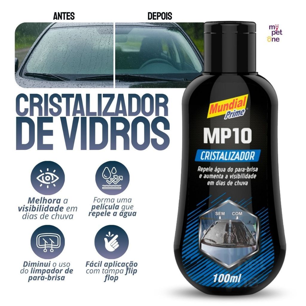 Cristalizador Película Anti-água Mundial Prime - 100ml Flip Top em Oferta na Shopee