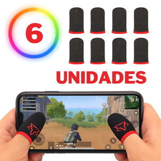 06 Luvas de Dedo Gamer Anti-Suor Profissional Pro-Player para Celular Jogos Free Fire Fortnite e FPS em Oferta na Shopee