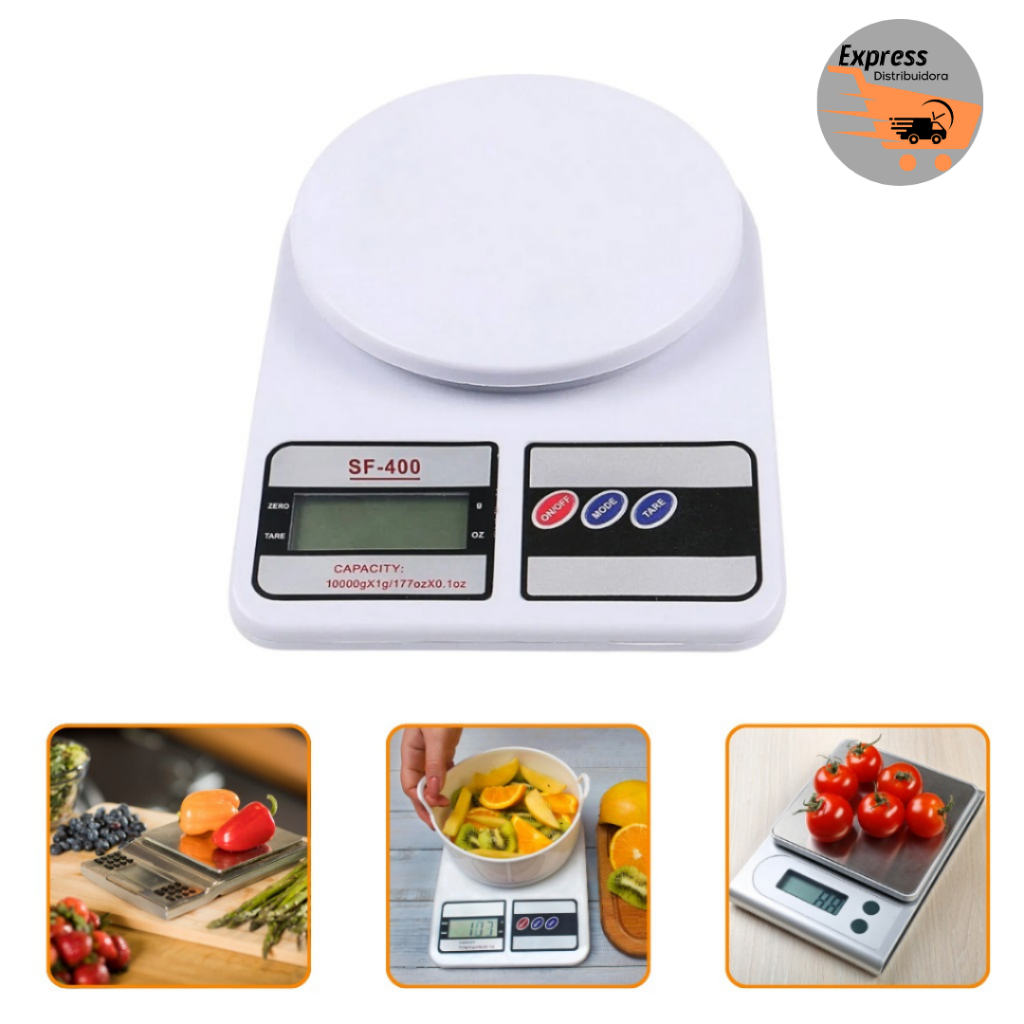 Imagem Balança Digital de Cozinha de Precisão 1g a 10Kg - Nutrição e Dieta