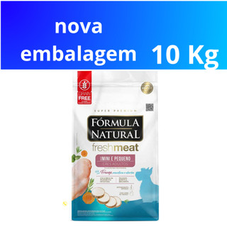 Ração Fórmula Natural Fresh Meat Cães Adulto Porte Mini e Pequeno 10 KG