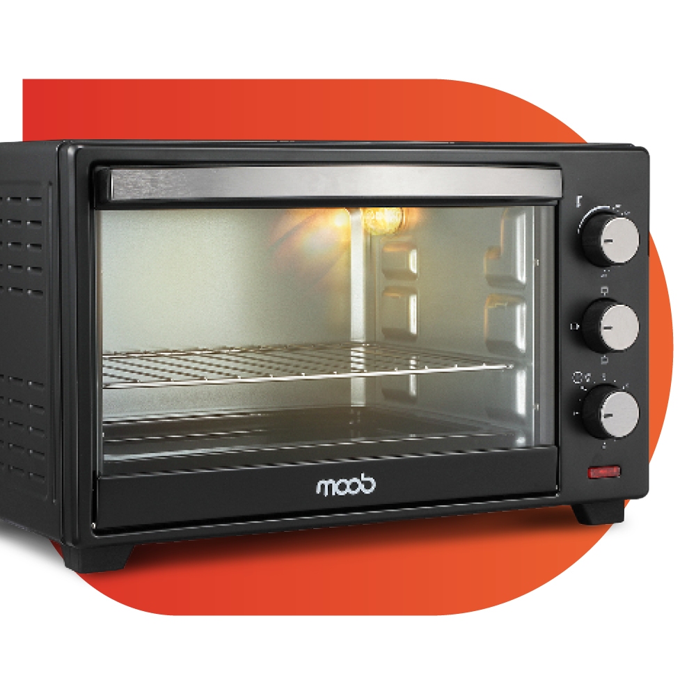 Imagem Forno Elétrico Bancada Moob 50 Litros Função Timer com Luz Interna