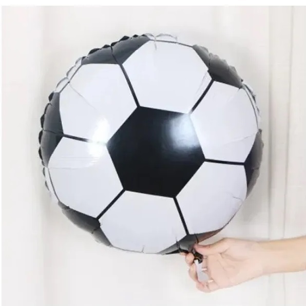 KIT 10 BALÕES BOLA DE FUTEBOL METALIZADO 55X55 COPA DO MUNDO