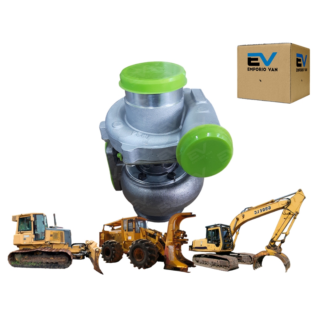 Turbina Escavadeira Feller Buncher Trator Esteira 6068t