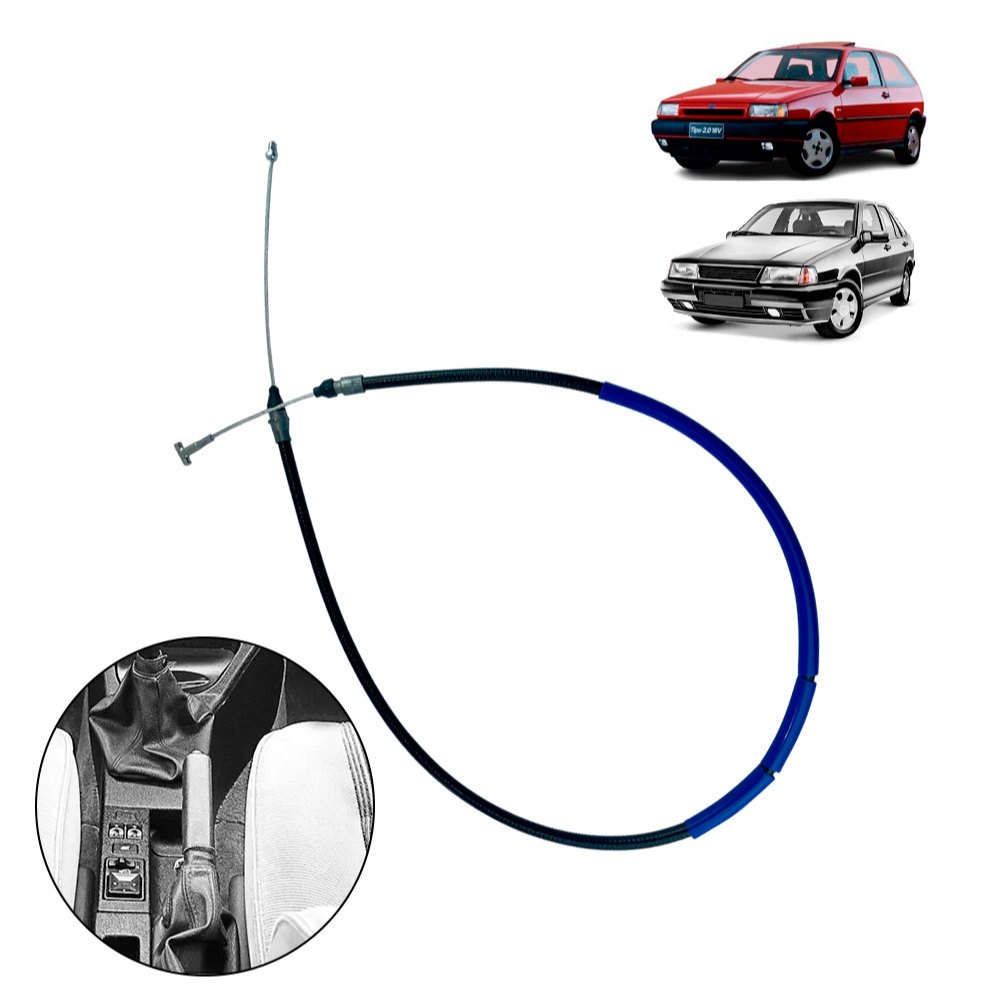 Cabo Freio Traseiro Direito a Tambor Tempra SW SLX Tipo Motor MPI 2.0 ano 1994 1995