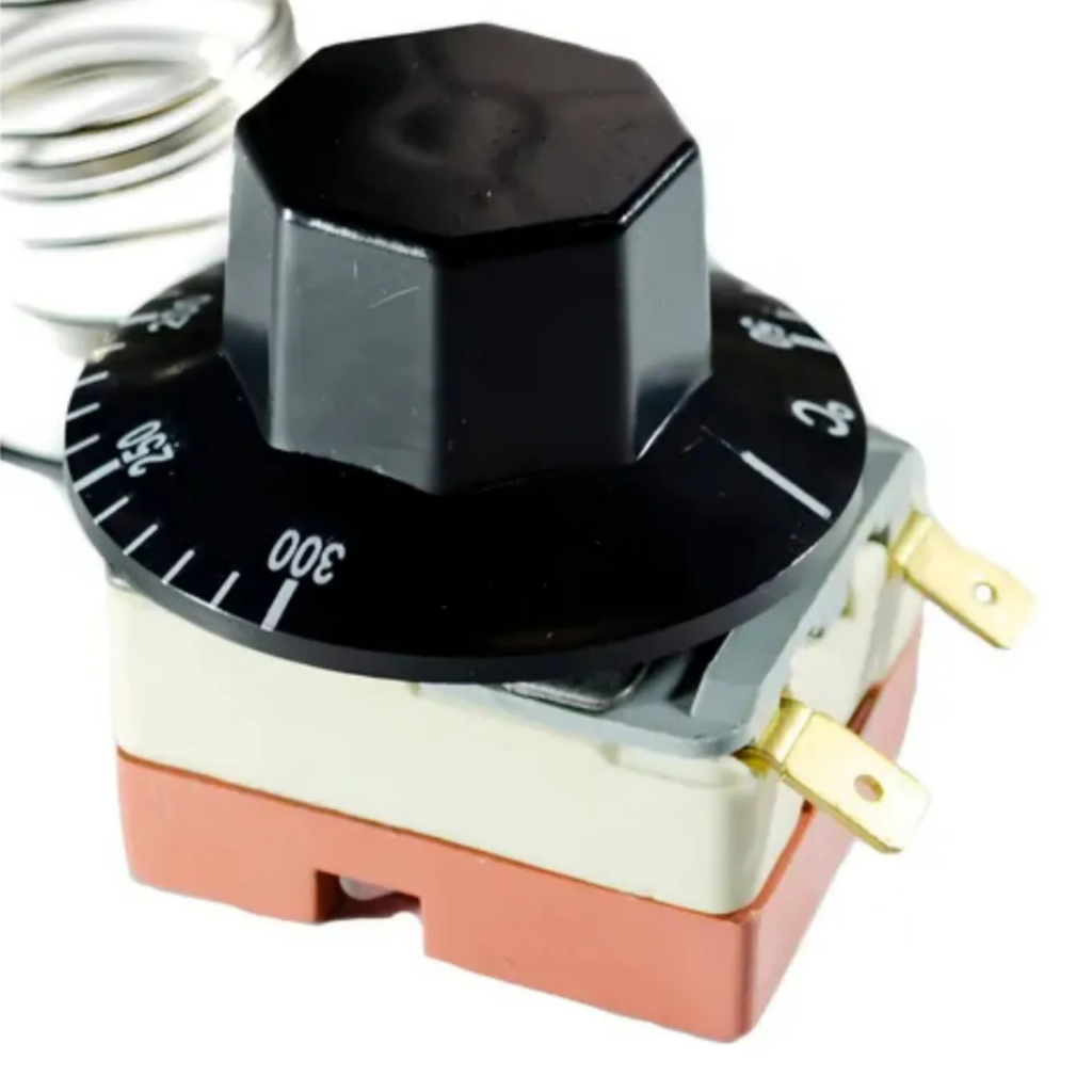 Termostato Gomes Inox 50 a 300°C  20A Fornos, Fritadeiras e Eletroportateis Controle Preciso em Oferta na Shopee
