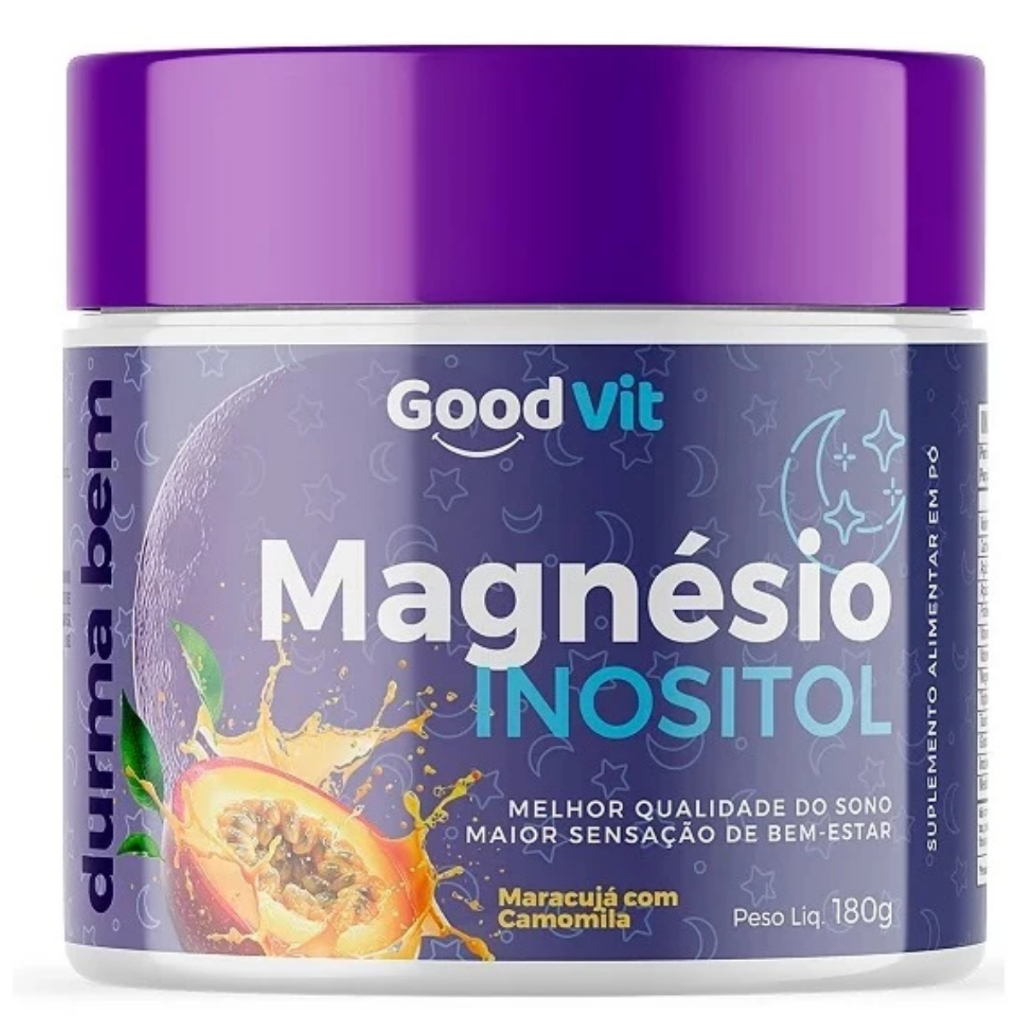 Magnésio Inositol Maracujá com Camomila / 1 Pote 180g / Good Vit