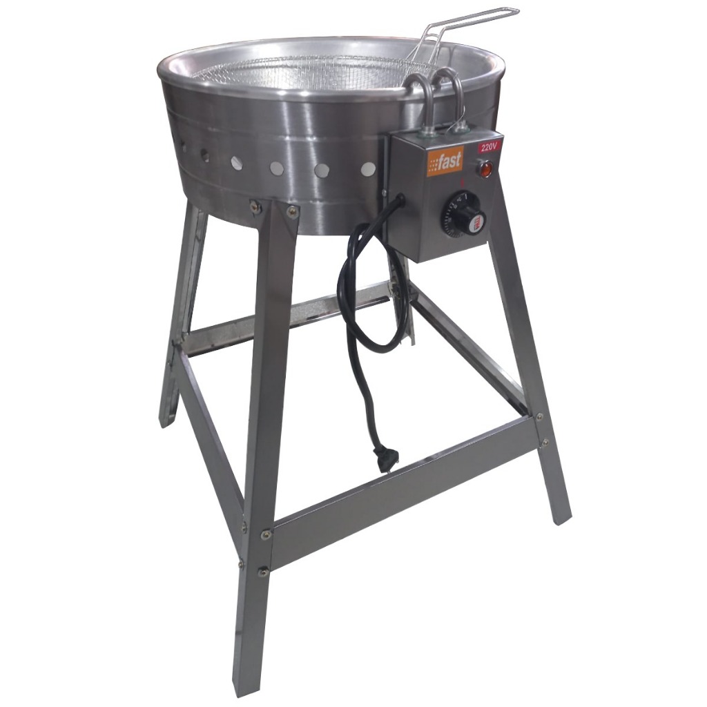 Tacho Pasteleiro Profissional Elétrico 7 Litros Com Cesto em Oferta na Shopee