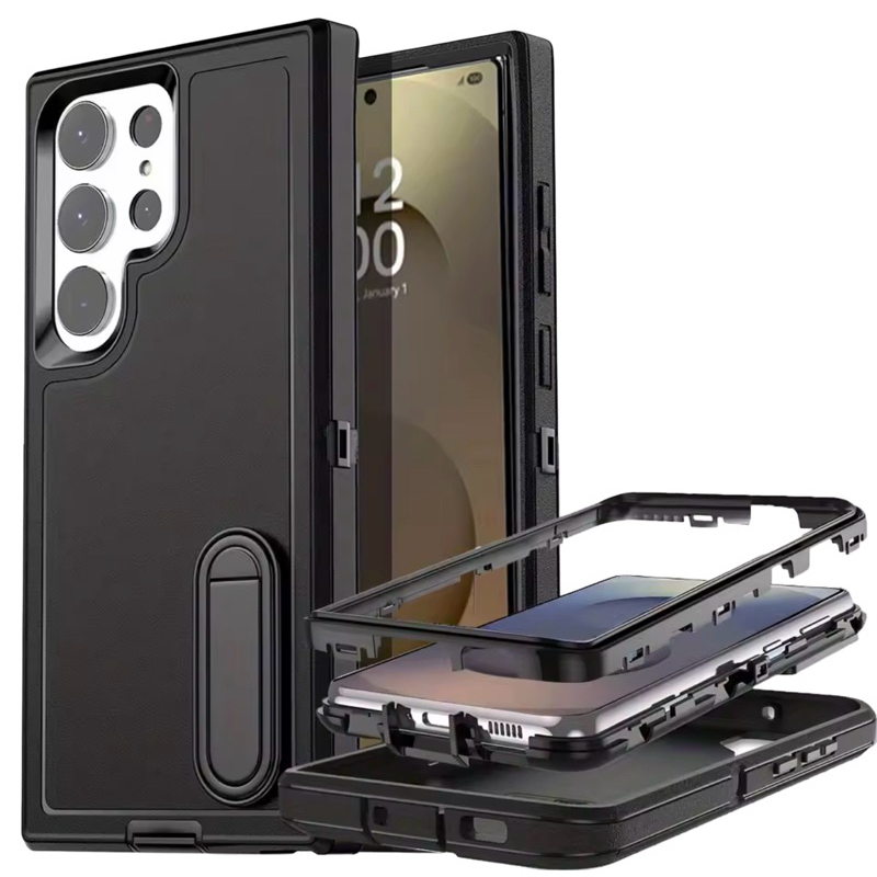 Capa Anti Impacto (3 em 1) Para Samsung Galaxy S22/s23/s24/s25/s26 plus/ultra