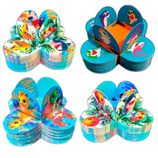 50 Forminhas Baby Shark 4 Pétalas Tubarão Baby Fundo Do Mar Brigadeiro Festa Infantil em Oferta na Shopee