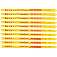 Kit Jogo Lâmina Tipo Segueta Serra Manual Bimetal Flexível 12 Pol. 18T - 24T 10 Unidades